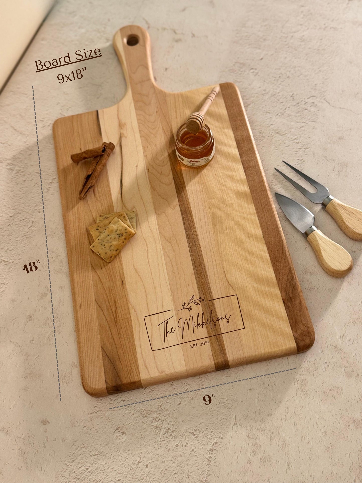 Custom Engraved Cutting Board Gift Set Newly Weds Gift For Couple Personalized Engagement Gift Realtor Closing Gift For Client Gift Basket