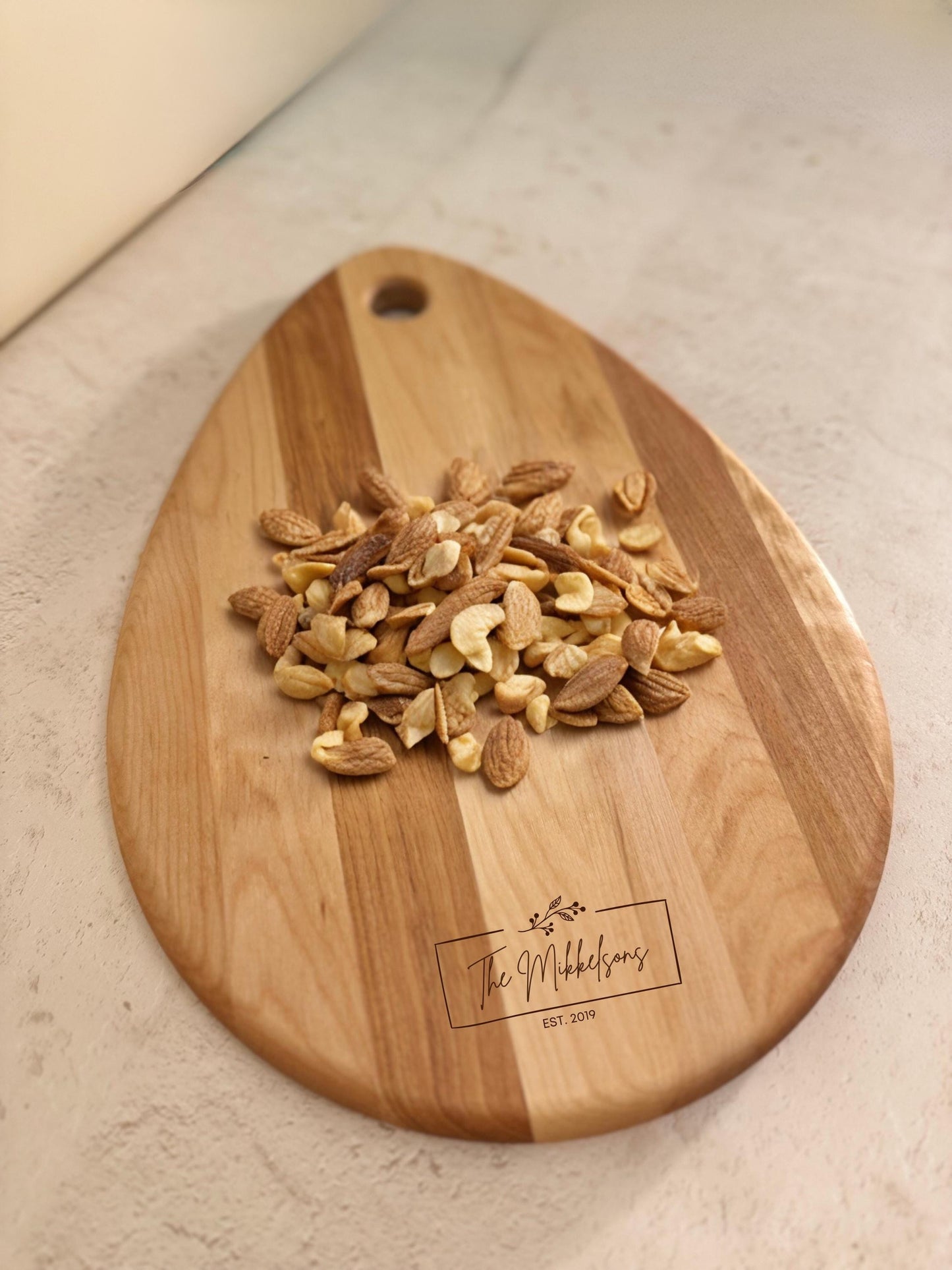 Personalized Anniversary Gift Couple Engraved Wooden Cutting Board Family Gift Him Custom Charcuterie Board Housewarming Gift New Homeowners