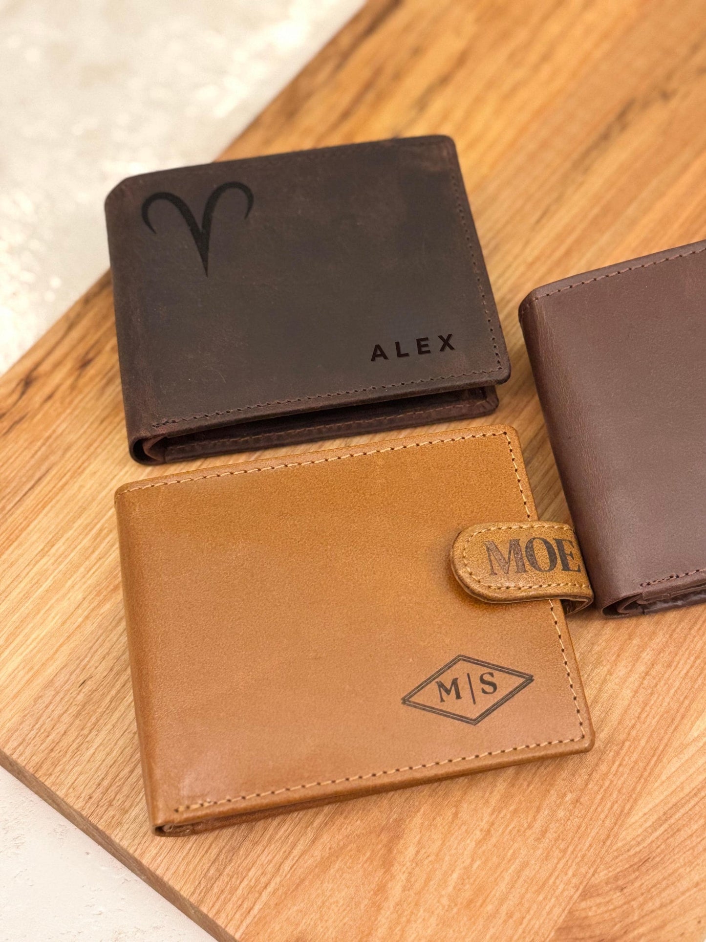 Leather Wallet Men Card Holder for Dad Birthday Present for Husband Leather Gift Idea Men Custom Engraved Wallet for Him Personalized Gift