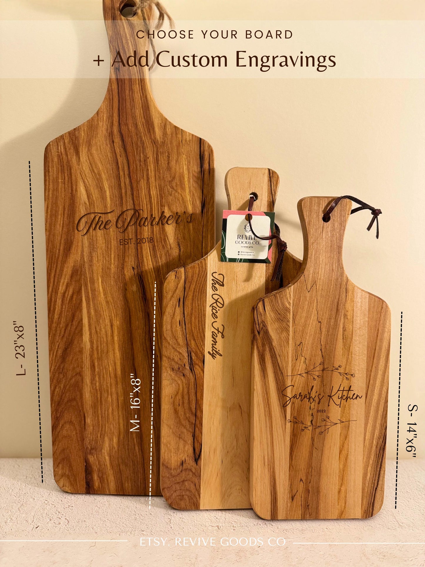Unique Personalized Wedding Gift Engraved Cutting Board for Anniversary Present with Logo Family Gift for Housewarming Cooking Board Kitchen