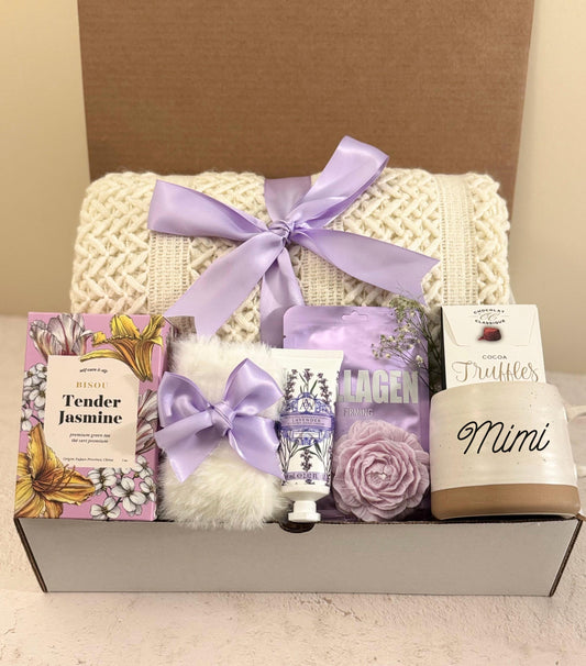 Christmas Present Birthday Gift Box Sympathy Get Well Soon Gift Personalized Holiday Blanket Gift Box Cozy Winter Throw for Women Friends