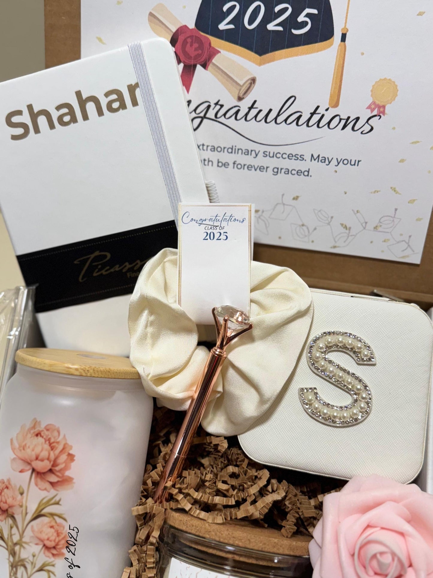 Personalized Graduation Gift Box 2025 Custom Grad Gift for Her or Him Class Of 2025 Unique High School Gift College Graduation Keepsake Set