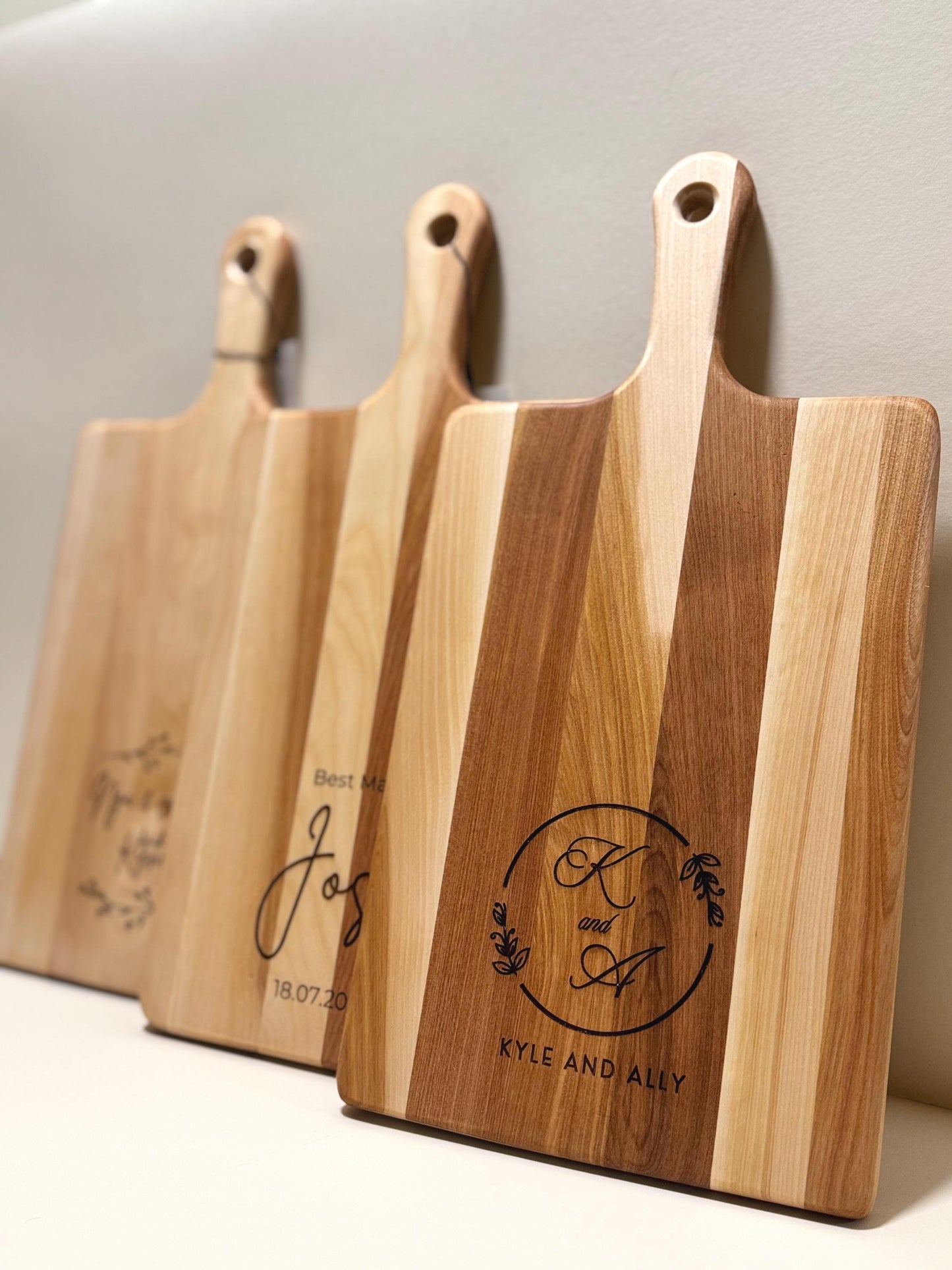 Custom Engraved Cutting Board Gift Set Newly Weds Gift For Couple Personalized Engagement Gift Realtor Closing Gift For Client Gift Basket
