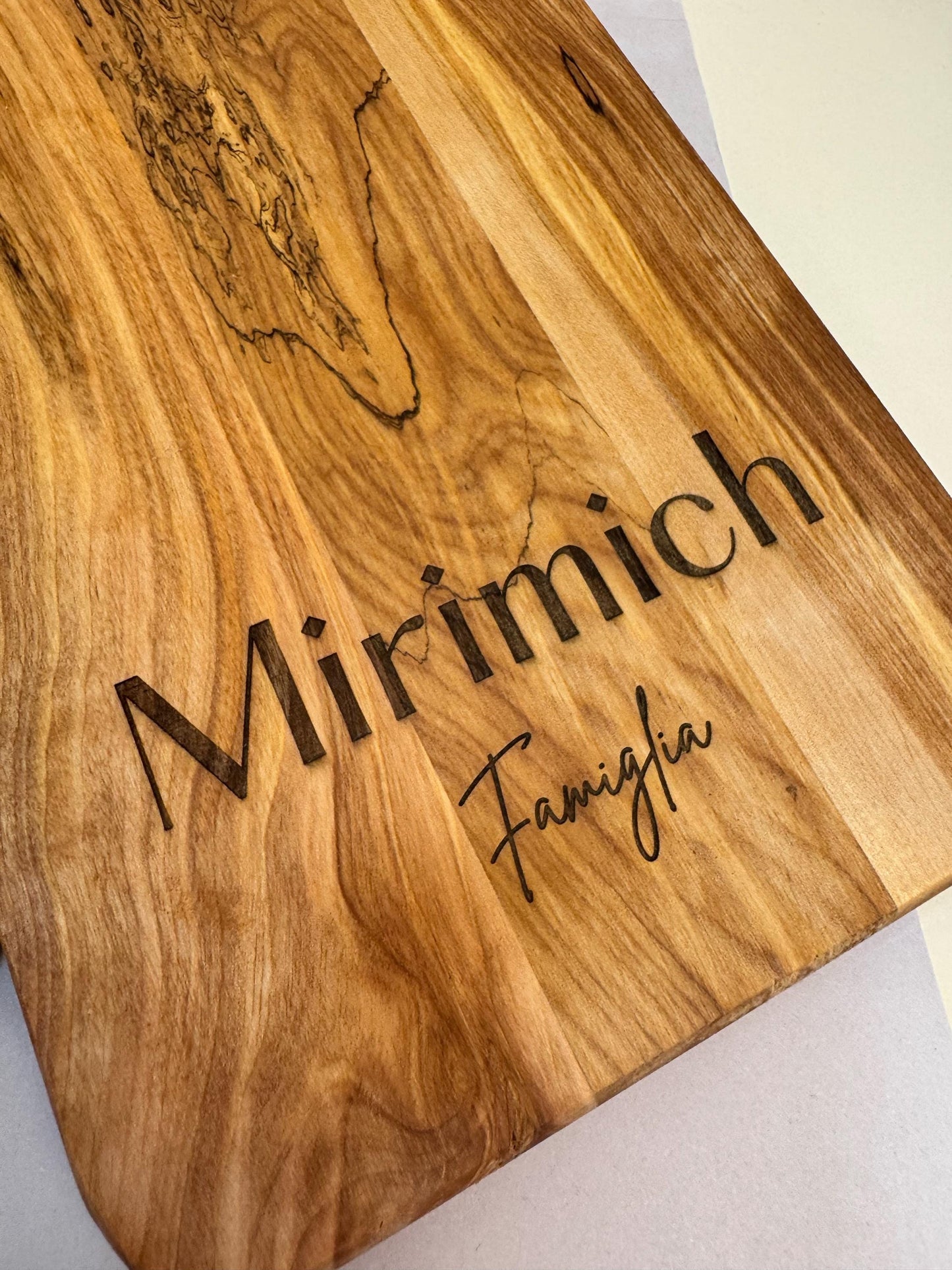 Custom Cheese Board Engraved Family Name Cutting Board for Wedding Kitchen Present with Logo Family Gift for Housewarming Charcuterie Board