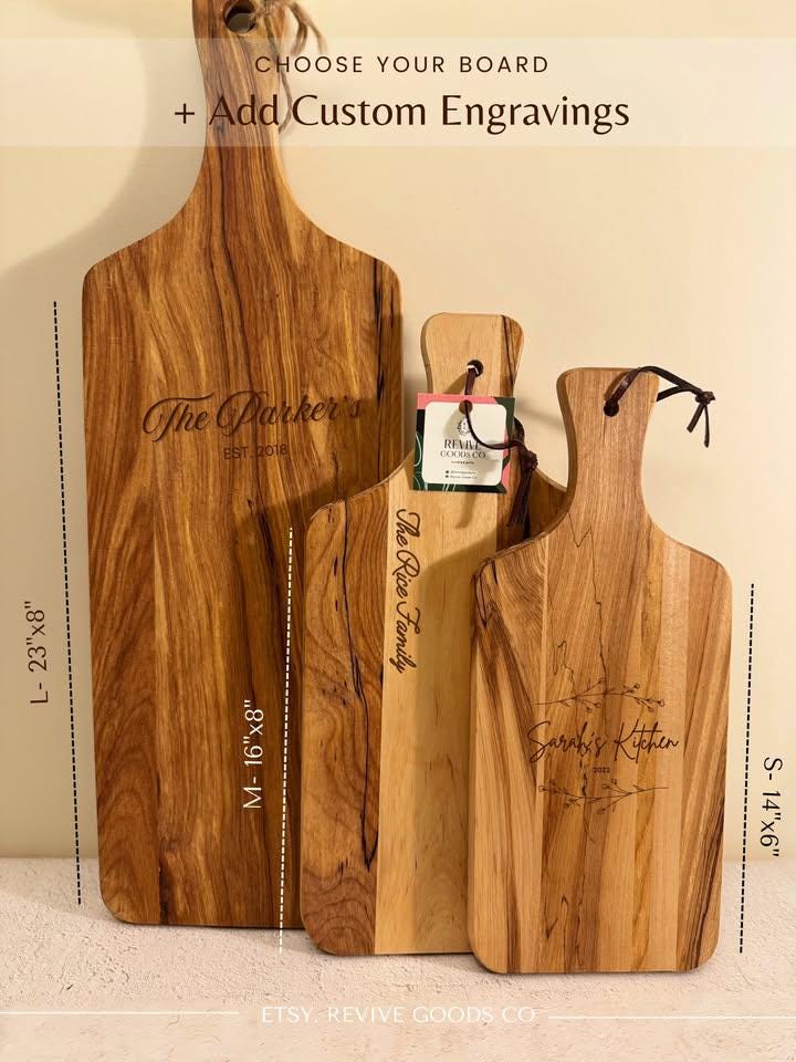 Personalized Cutting Board for Kitchen Gift Idea Dad Birthday Gift Men Cooking Gift for Chef Cutting Board with Name Engraved Wood Husband