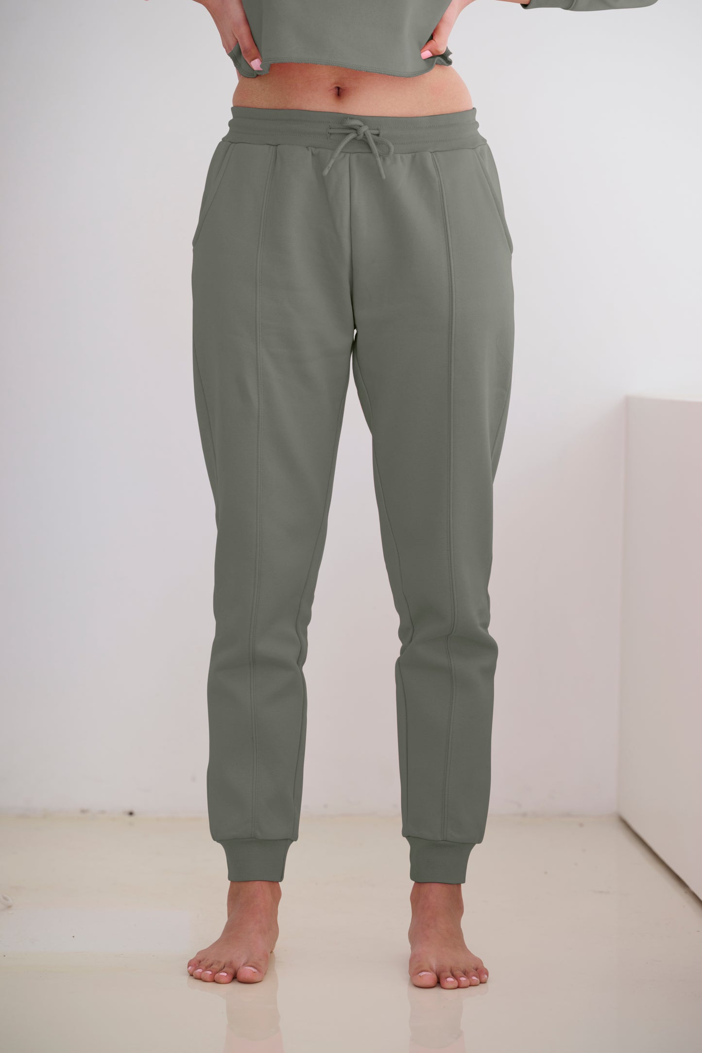 High-waisted Jogger Khaki