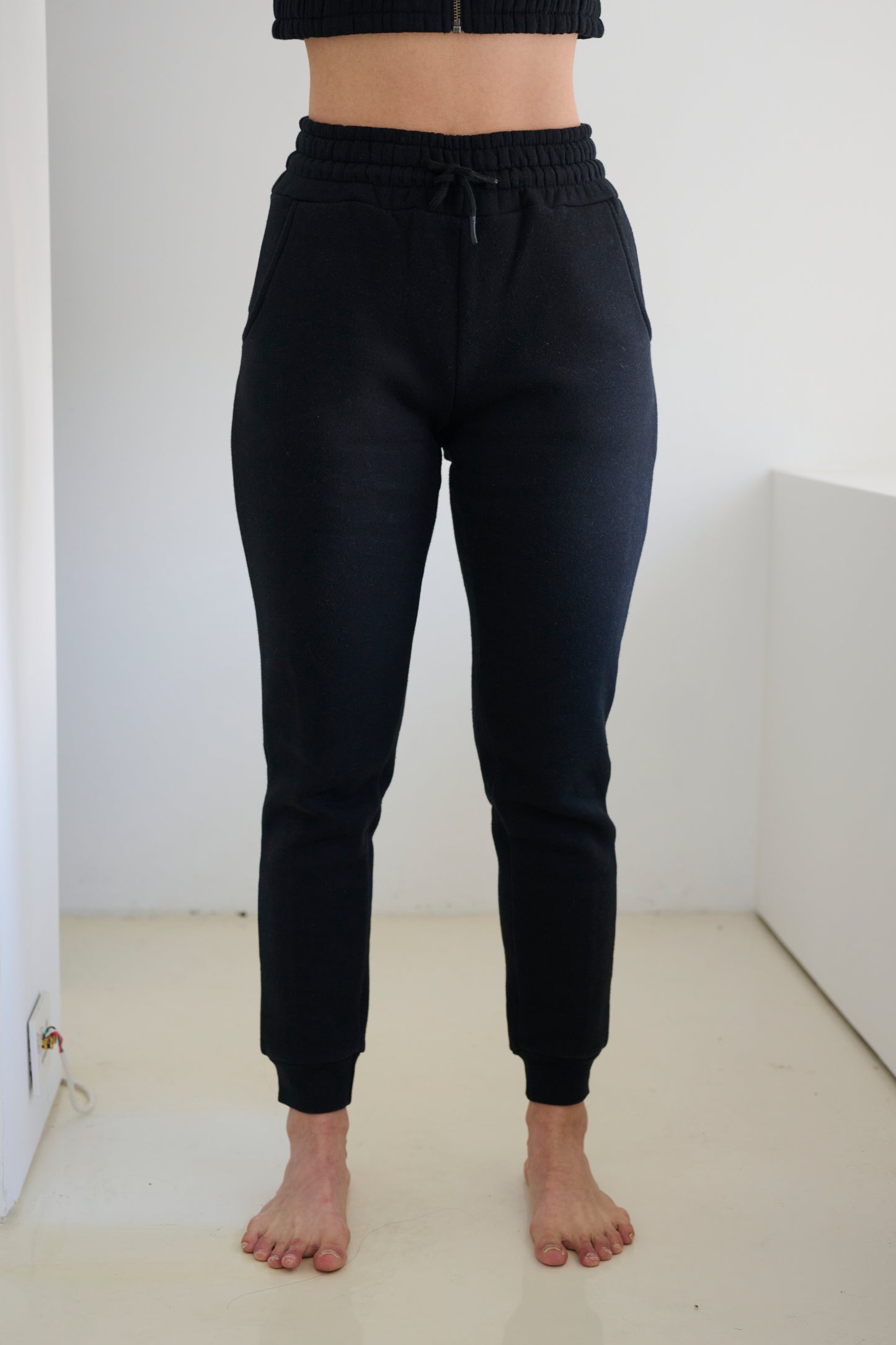 High-waisted Jogger Black